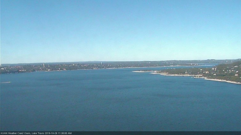 Lake Travis webcam, October 26, 2019 10:40 AM CT