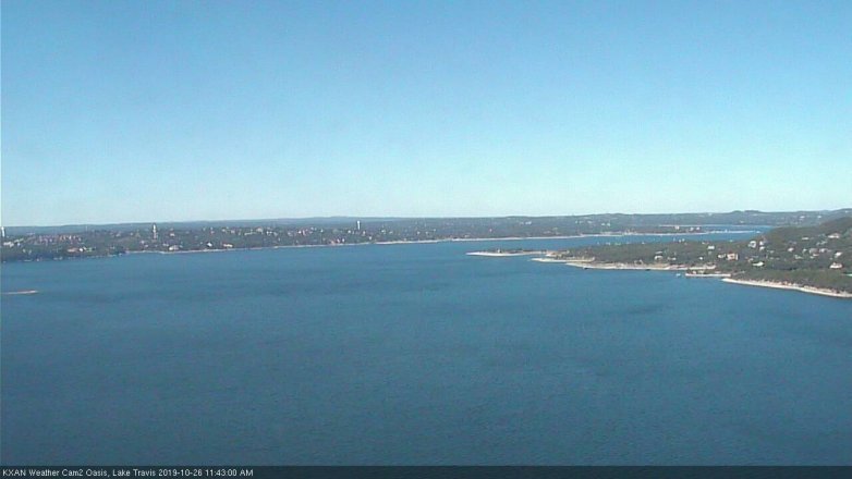 Lake Travis webcam, October 26, 2019 10:45 AM CT