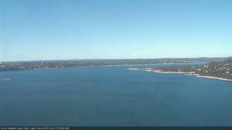 Lake Travis webcam, October 26, 2019 10:55 AM CT