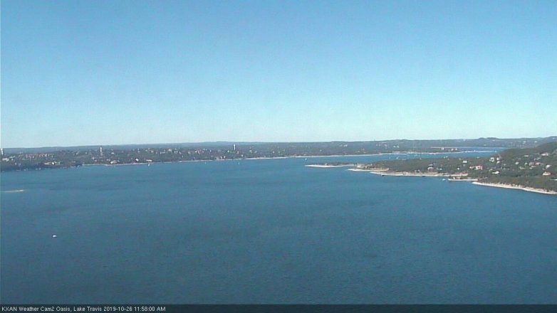 Lake Travis webcam, October 26, 2019 11:00 AM CT