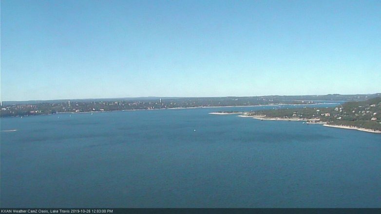 Lake Travis webcam, October 26, 2019 11:05 AM CT