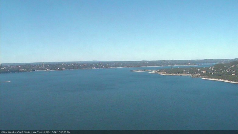 Lake Travis webcam, October 26, 2019 11:10 AM CT