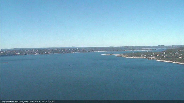 Lake Travis webcam, October 26, 2019 11:15 AM CT
