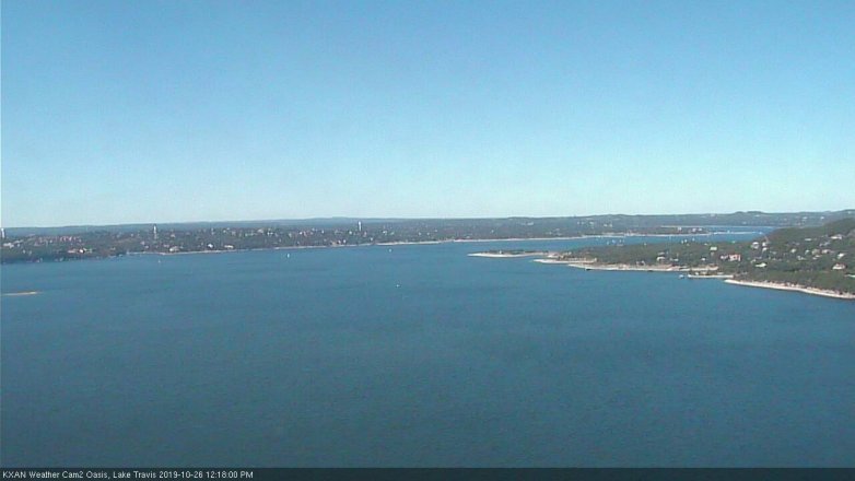 Lake Travis webcam, October 26, 2019 11:20 AM CT