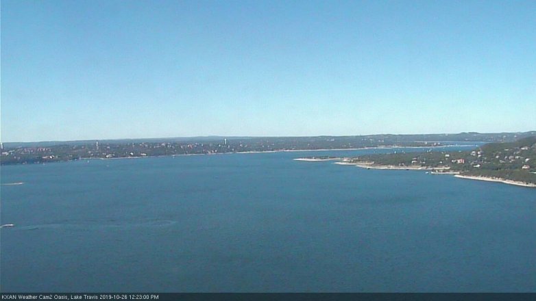 Lake Travis webcam, October 26, 2019 11:25 AM CT