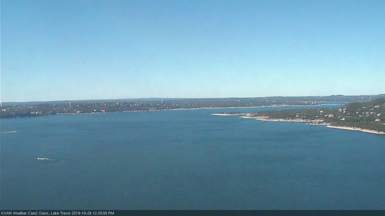 Lake Travis webcam, October 26, 2019 11:30 AM CT