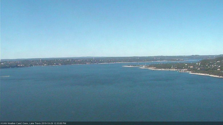 Lake Travis webcam, October 26, 2019 11:35 AM CT