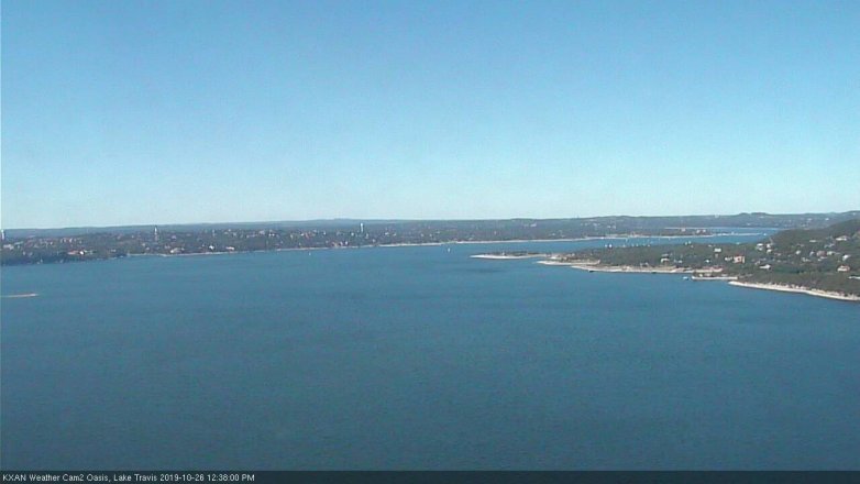 Lake Travis webcam, October 26, 2019 11:40 AM CT