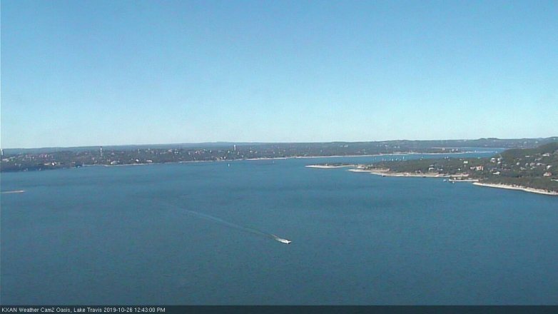 Lake Travis webcam, October 26, 2019 11:45 AM CT