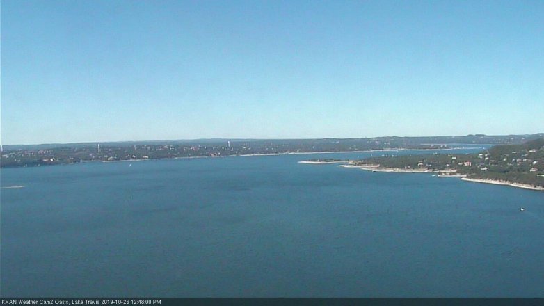 Lake Travis webcam, October 26, 2019 11:50 AM CT