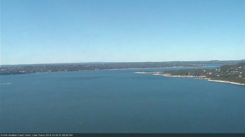 Lake Travis webcam, October 26, 2019 12:10 PM CT