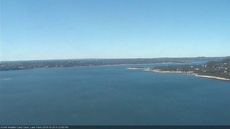 Lake Travis webcam, October 26, 2019 12:25 PM CT