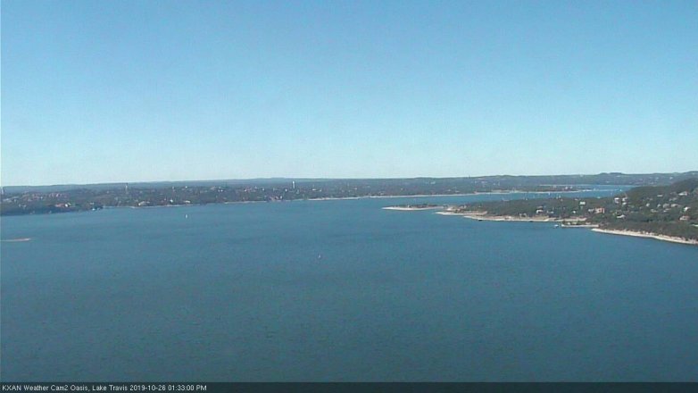 Lake Travis webcam, October 26, 2019 12:35 PM CT