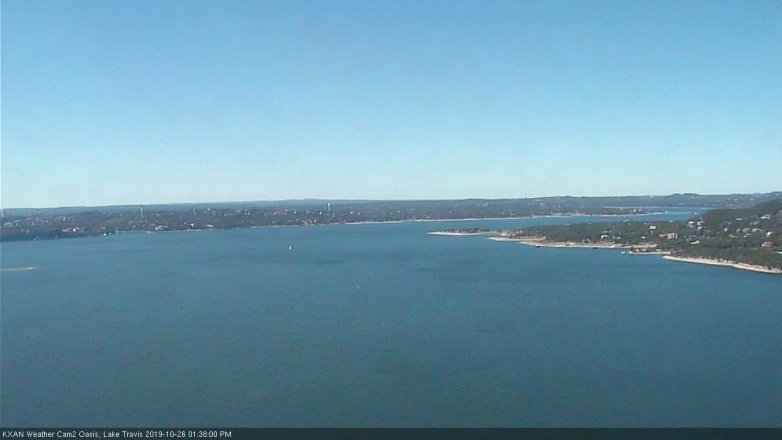 Lake Travis webcam, October 26, 2019 12:40 PM CT