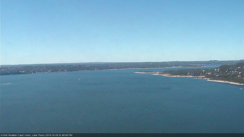 Lake Travis webcam, October 26, 2019 12:50 PM CT