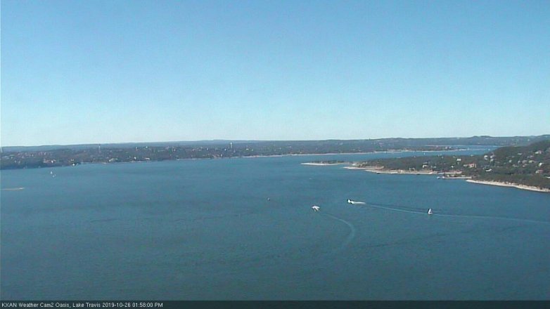Lake Travis webcam, October 26, 2019 1:00 PM CT