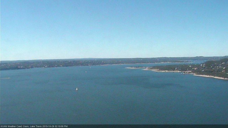 Lake Travis webcam, October 26, 2019 1:20 PM CT