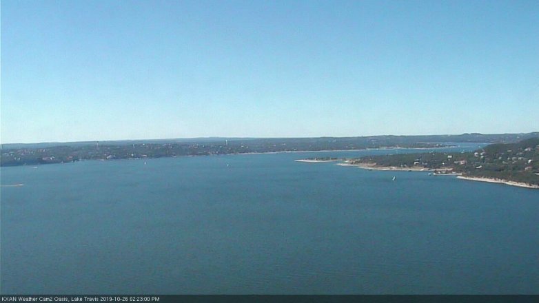 Lake Travis webcam, October 26, 2019 1:25 PM CT