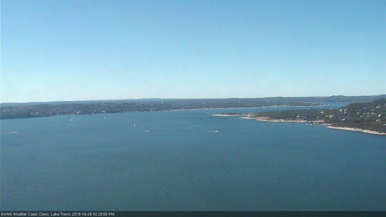 Lake Travis webcam, October 26, 2019 1:30 PM CT