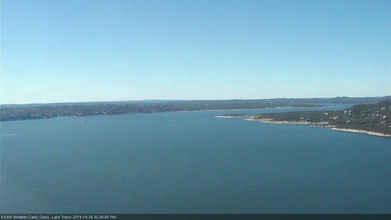 Lake Travis webcam, October 26, 2019 1:40 PM CT