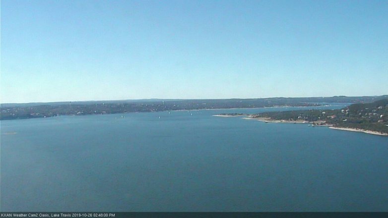 Lake Travis webcam, October 26, 2019 1:50 PM CT
