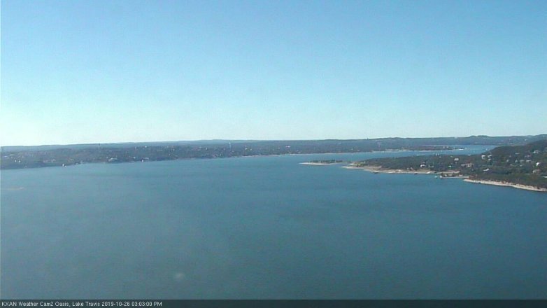 Lake Travis webcam, October 26, 2019 2:05 PM CT