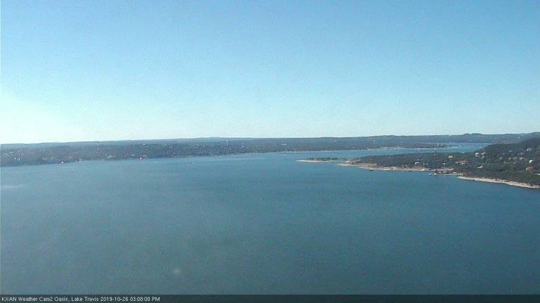 Lake Travis webcam, October 26, 2019 2:10 PM CT