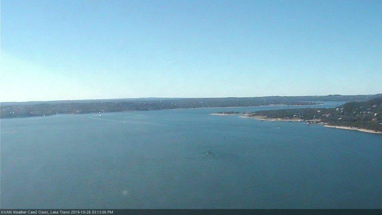 Lake Travis webcam, October 26, 2019 2:15 PM CT