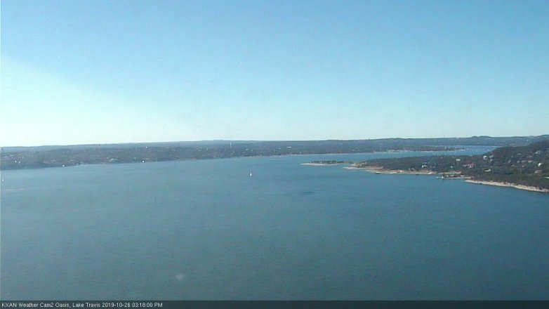 Lake Travis webcam, October 26, 2019 2:20 PM CT
