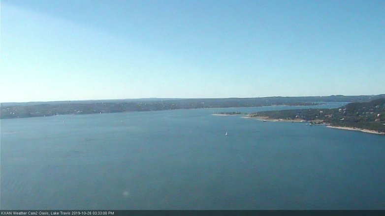 Lake Travis webcam, October 26, 2019 2:35 PM CT