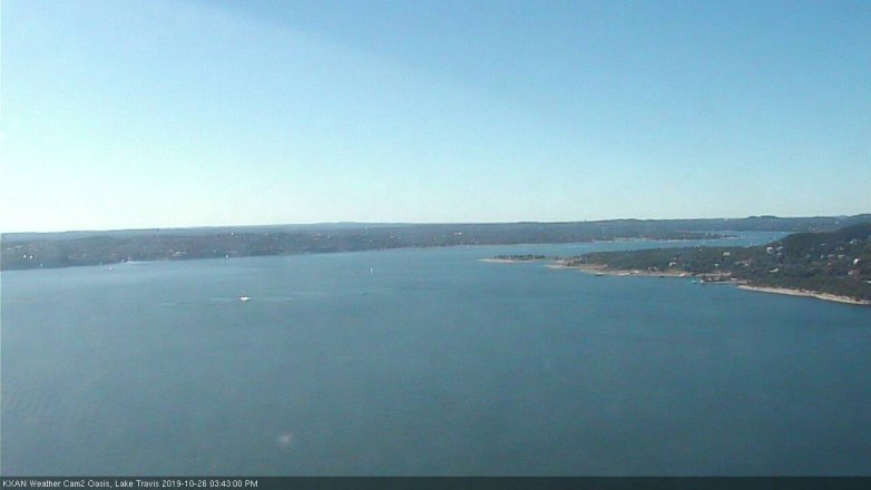 Lake Travis webcam, October 26, 2019 2:45 PM CT