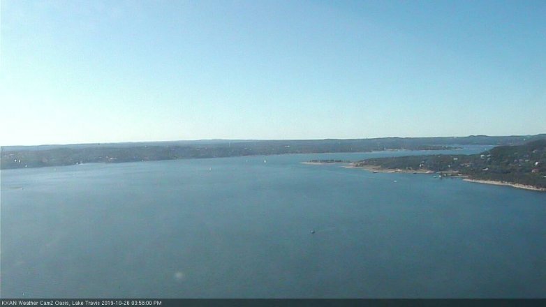 Lake Travis webcam, October 26, 2019 3:00 PM CT
