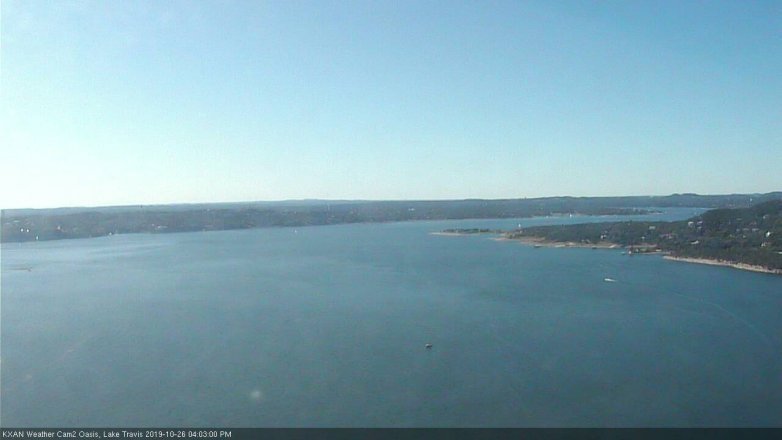 Lake Travis webcam, October 26, 2019 3:05 PM CT