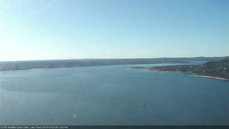 Lake Travis webcam, October 26, 2019 3:15 PM CT
