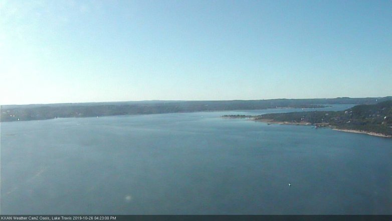 Lake Travis webcam, October 26, 2019 3:25 PM CT