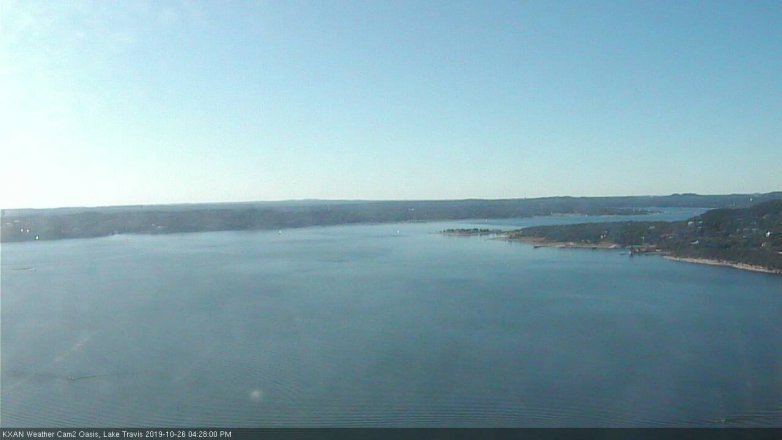 Lake Travis webcam, October 26, 2019 3:30 PM CT