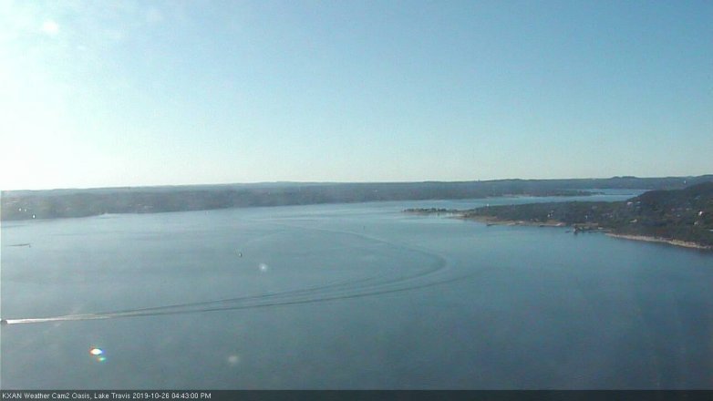 Lake Travis webcam, October 26, 2019 3:45 PM CT