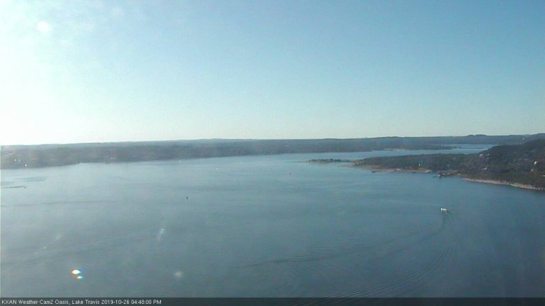 Lake Travis webcam, October 26, 2019 3:50 PM CT