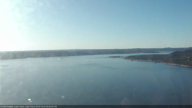 Lake Travis webcam, October 26, 2019 4:05 PM CT