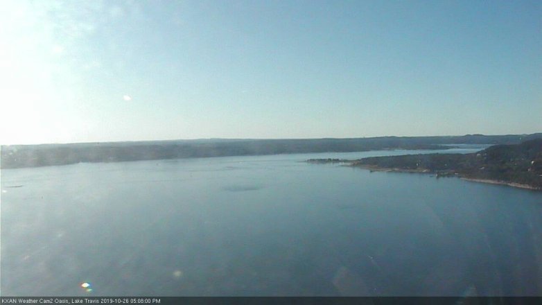 Lake Travis webcam, October 26, 2019 4:10 PM CT