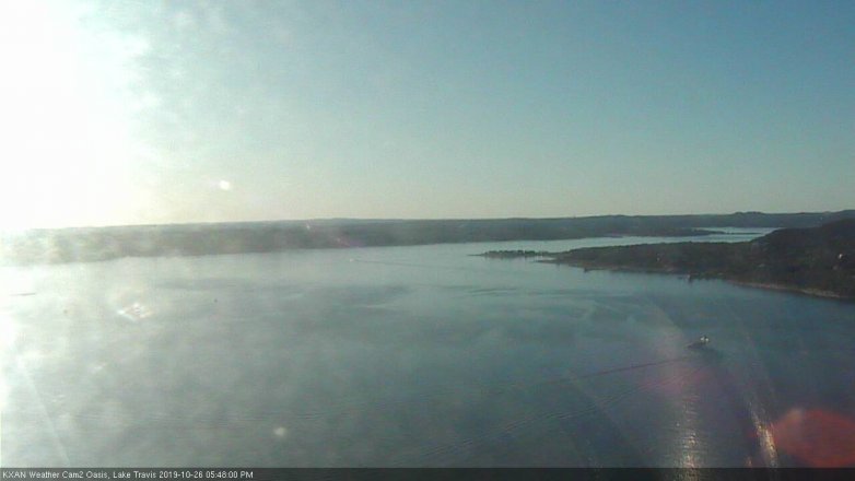 Lake Travis webcam, October 26, 2019 4:50 PM CT