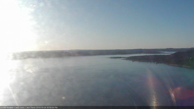 Lake Travis webcam, October 26, 2019 5:00 PM CT
