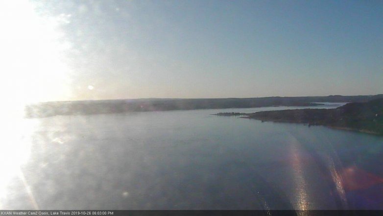 Lake Travis webcam, October 26, 2019 5:05 PM CT