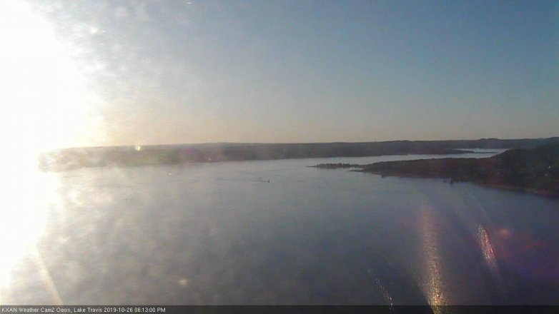 Lake Travis webcam, October 26, 2019 5:15 PM CT