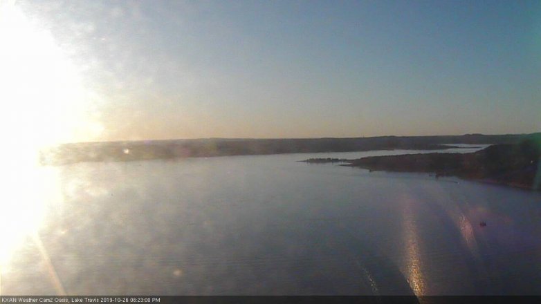 Lake Travis webcam, October 26, 2019 5:25 PM CT