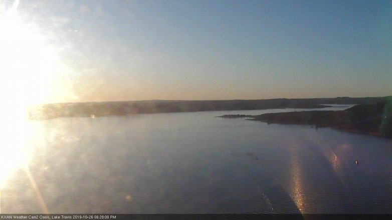 Lake Travis webcam, October 26, 2019 5:30 PM CT