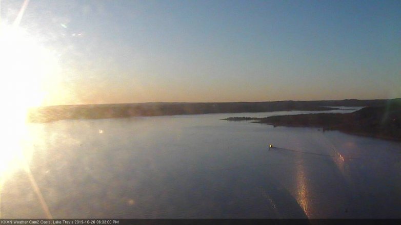 Lake Travis webcam, October 26, 2019 5:35 PM CT