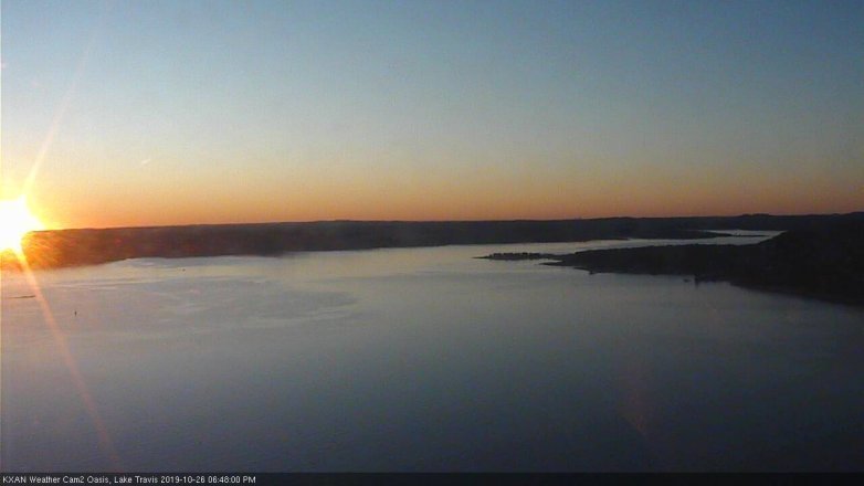 Lake Travis webcam, October 26, 2019 5:50 PM CT