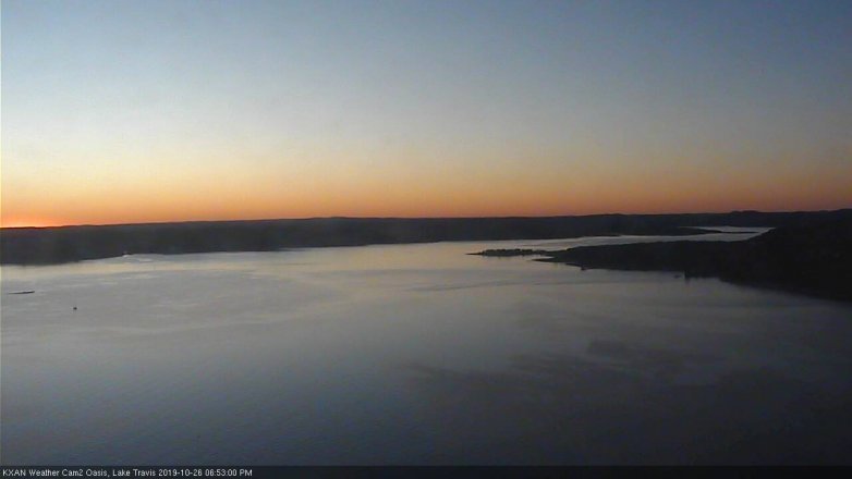 Lake Travis webcam, October 26, 2019 5:55 PM CT