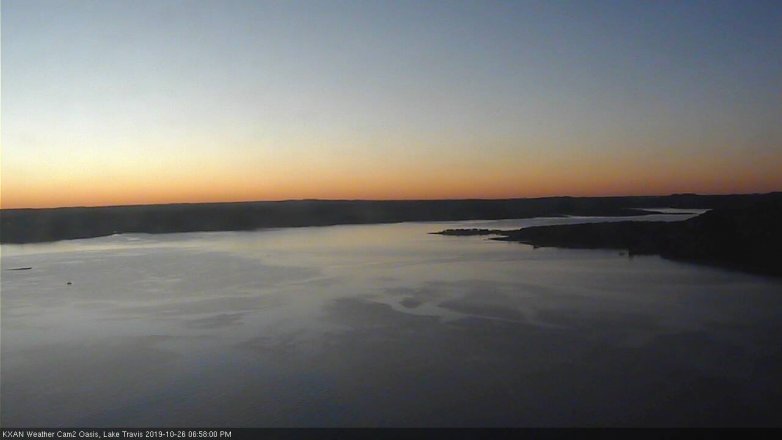 Lake Travis webcam, October 26, 2019 6:00 PM CT